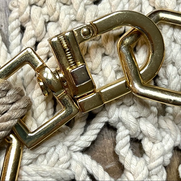 Tory Burch | Gold hexagon and rope necklace #343 • HOST PICK - Picture 7 of 7